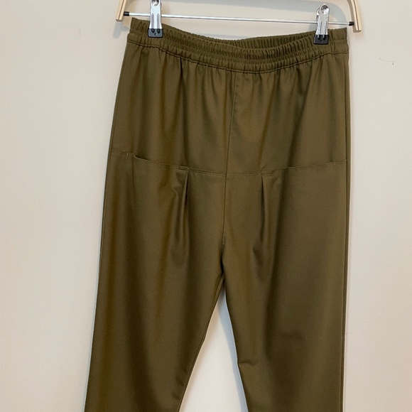 Zara olive green baggy pants with drop pockets size XS - Picture 1 of 5